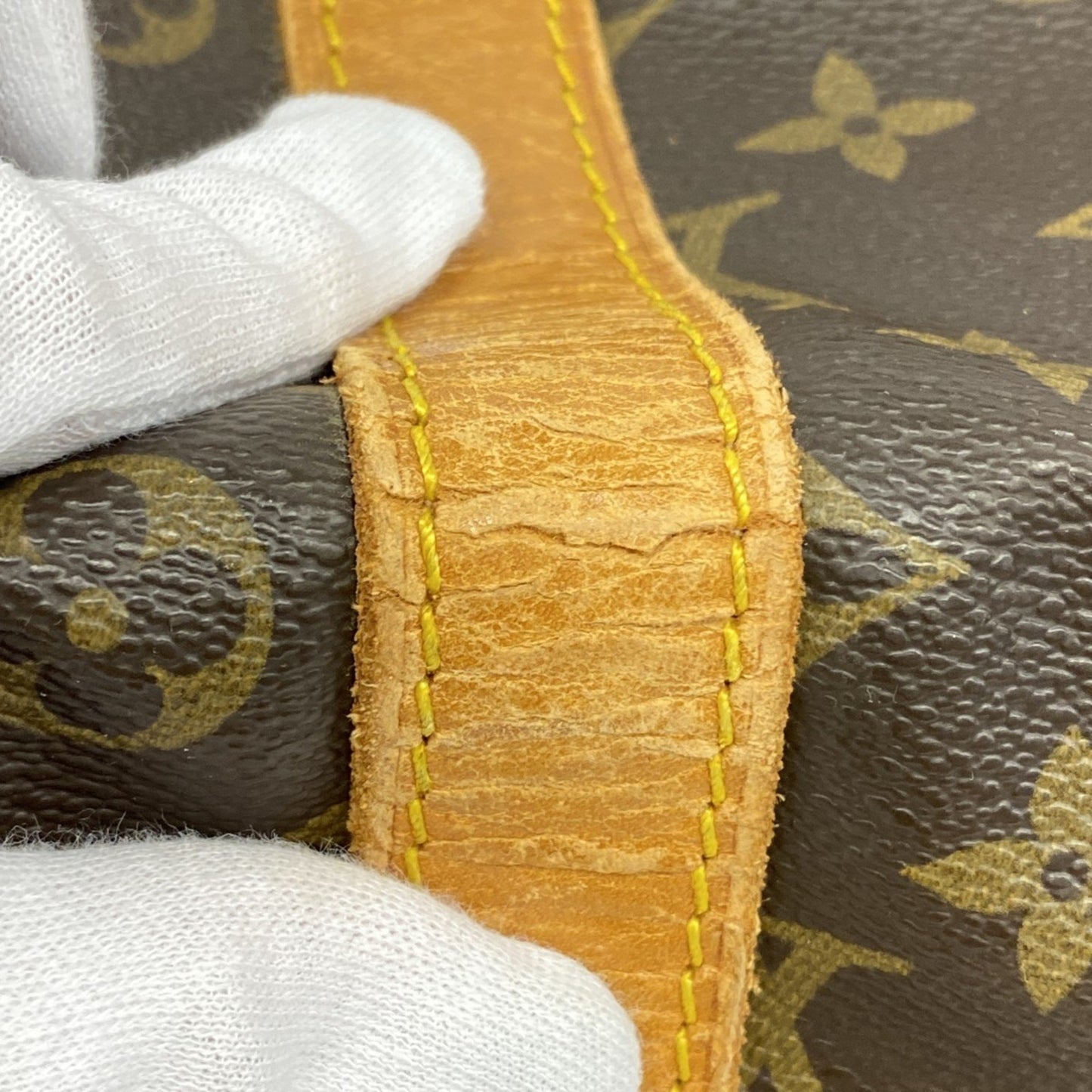 Louis Vuitton Monogram Keepall 55 Boston Bag M41424 Brown