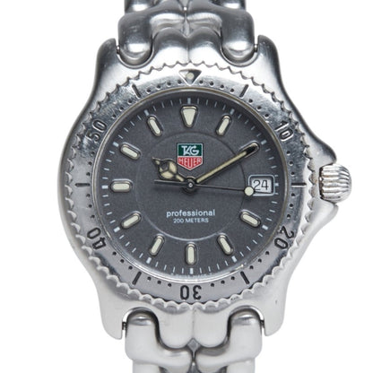 Tag Heuer Cell Watch Wg1213-Ko Quartz Gray Dial Stainless Steel Boys' Heuer