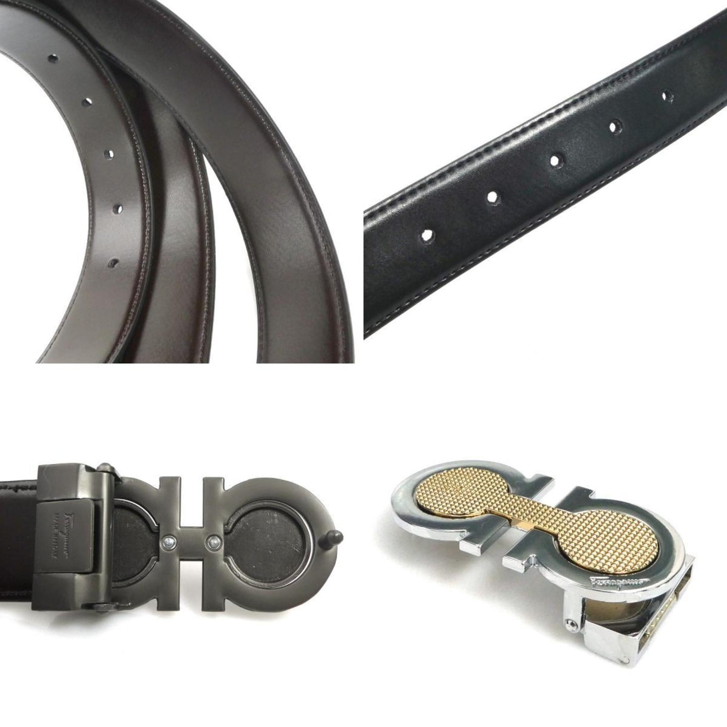 Salvatore Ferragamo Gancini Leather