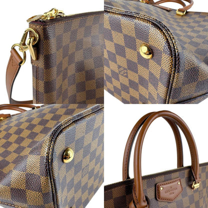 Louis Vuitton Damier Belmont Handbag Shoulder Bag In Brown And Gold