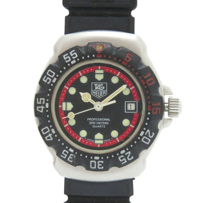 Tag Heuer Formula 1 374.508 Stainless Steel Rubber Black Dial Quartz Wristwatch 1910