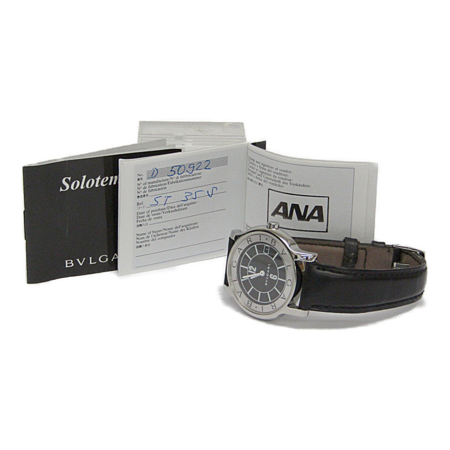 Bvlgari Solotempo Steel Leather Quartz