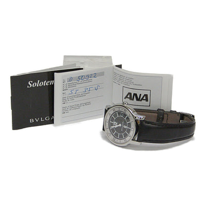 Bvlgari Solotempo Steel Leather Quartz