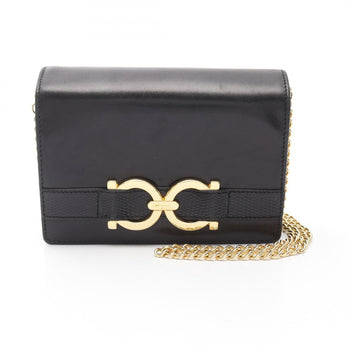 Salvatore Ferragamo Gancini Leather Shoulder Bag For Women