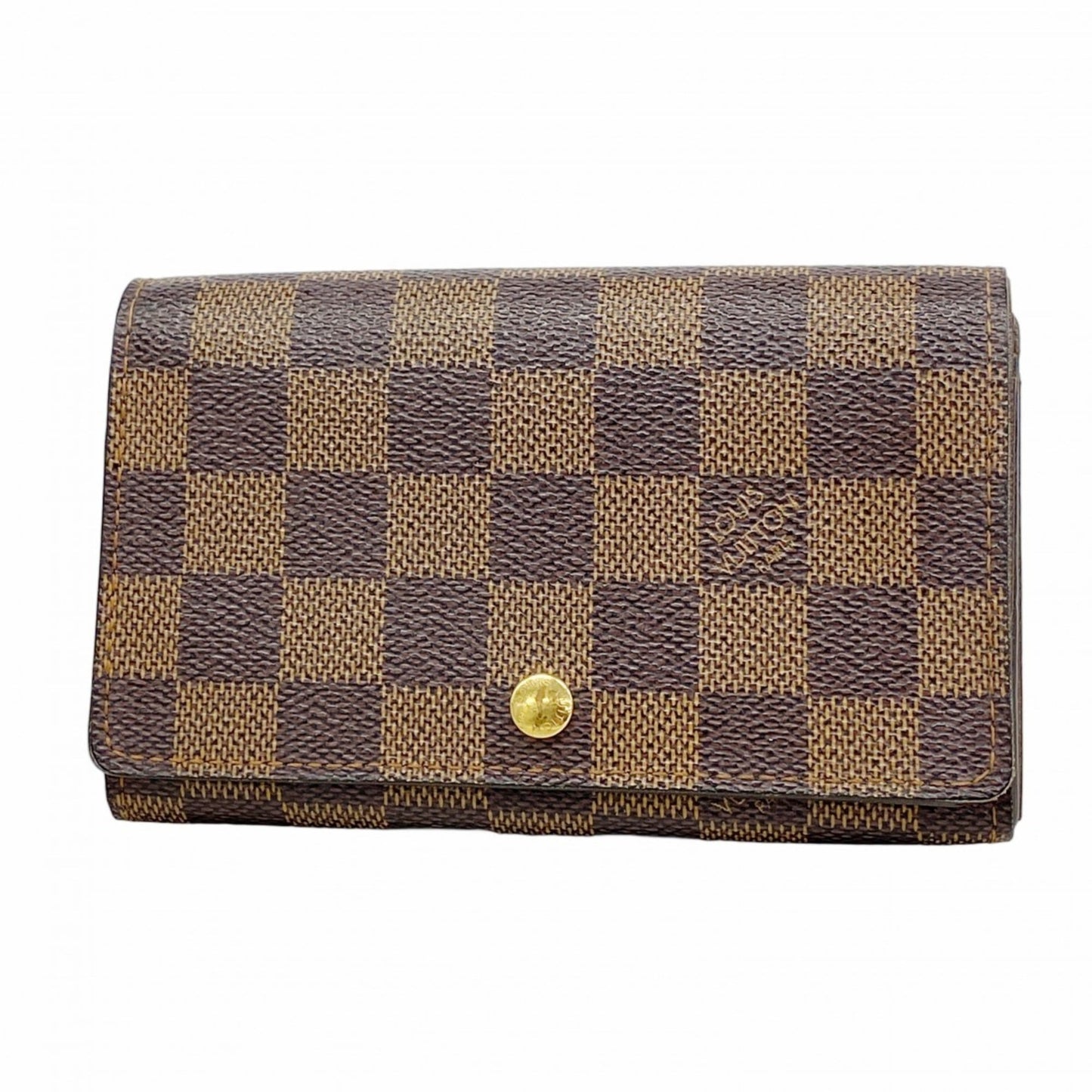 Louis Vuitton Damier Porte Monnaie Billet Tresor Wallet N61730 Ebene