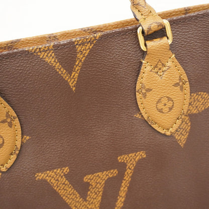 Louis Vuitton Monogram Giant Reverse On The Go Mm M45321 Brown 2-Way Bag