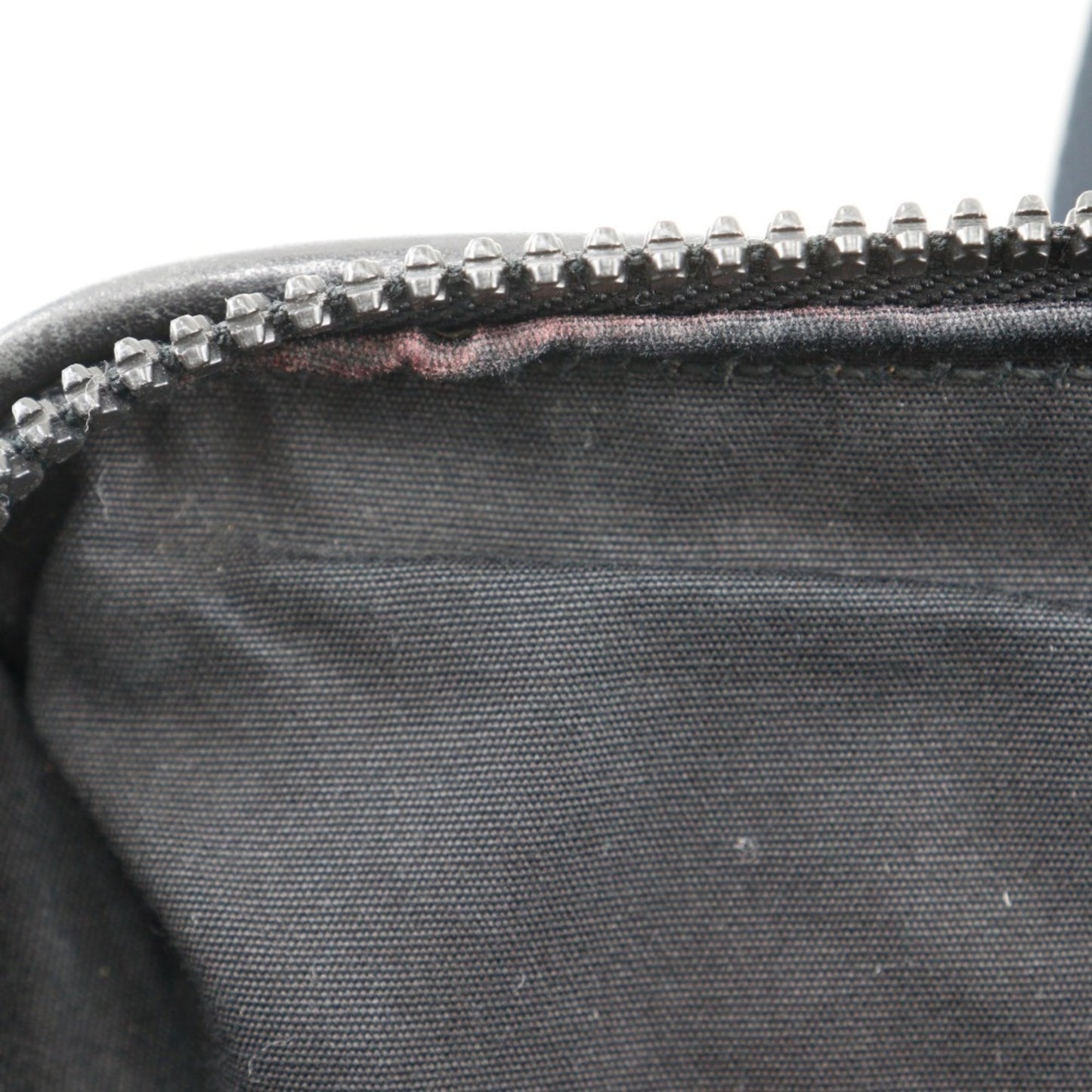 Bottega Veneta Tote Bag Canvas X Leather Gray/Black A5 Double