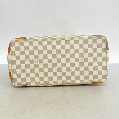 Louis Vuitton Damier Azur Hampstead Mm Tote Bag N51206 White