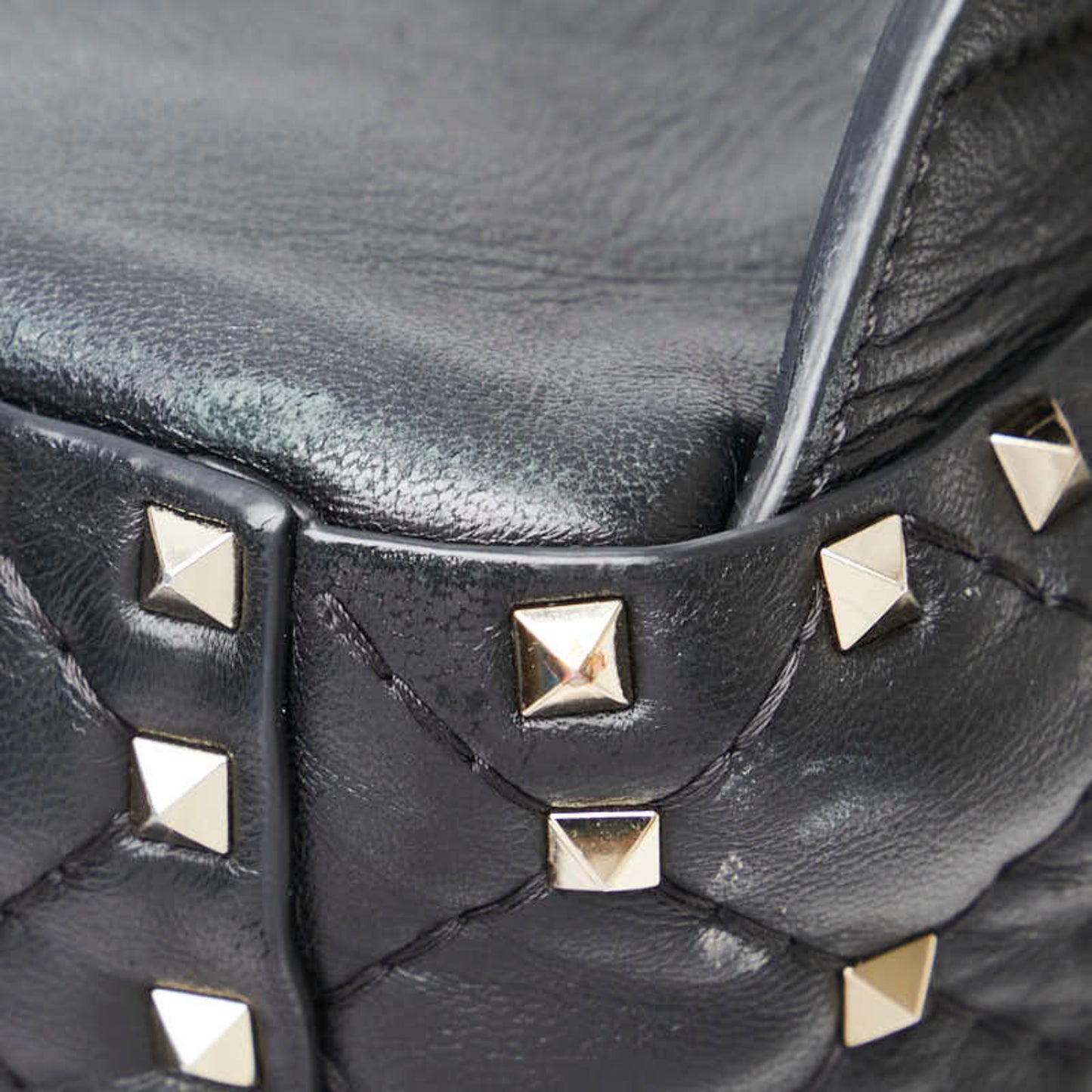 Valentino Rockstud Backpack In Black Leather