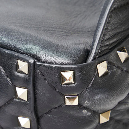 Valentino Rockstud Backpack In Black Leather