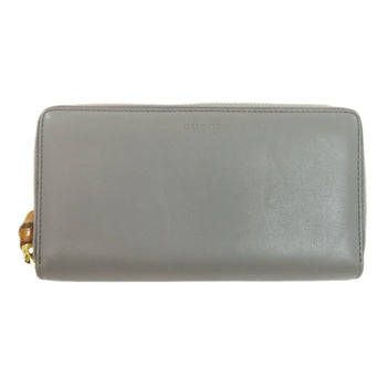 Gucci 453158 Bamboo Long Wallet Leather