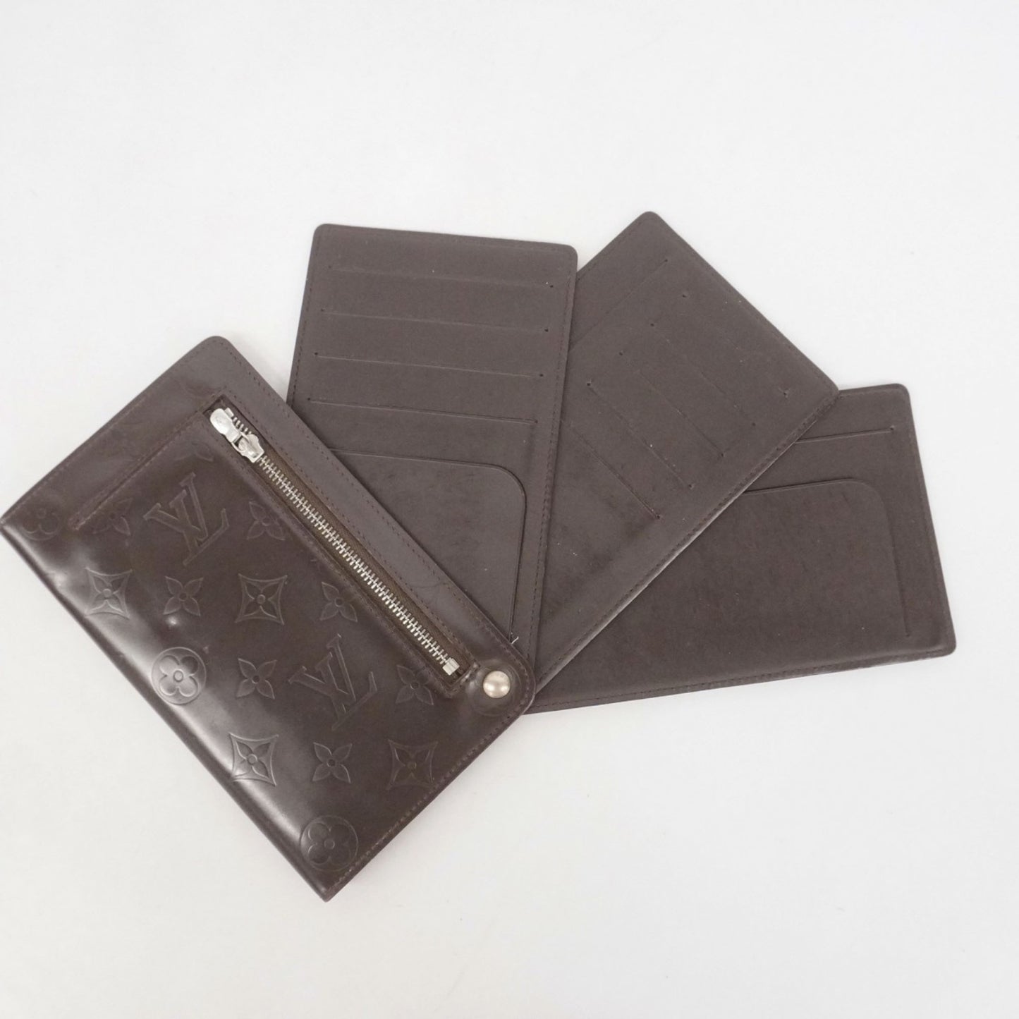 Louis Vuitton Monogram Glace Leather Hoist Long Wallet M66450 Cafe