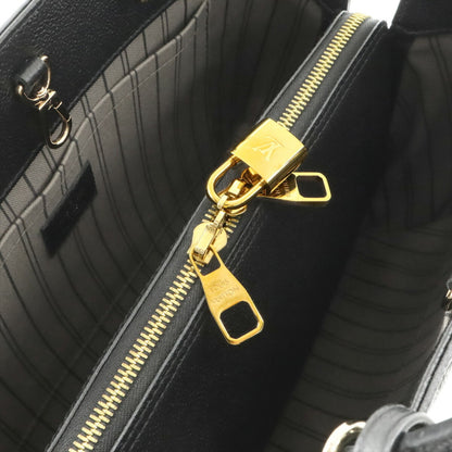 Louis Vuitton Monogram Empreinte Montaigne Mm Handbag/Shoulder Bag In Noir And Black
