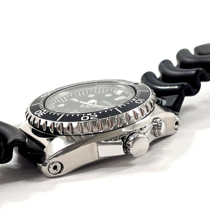 Seiko Seiko Kinetic Scuba 200M 5M62-0Blo Watch Stainless Steel/Rubber Black Automatic Dial