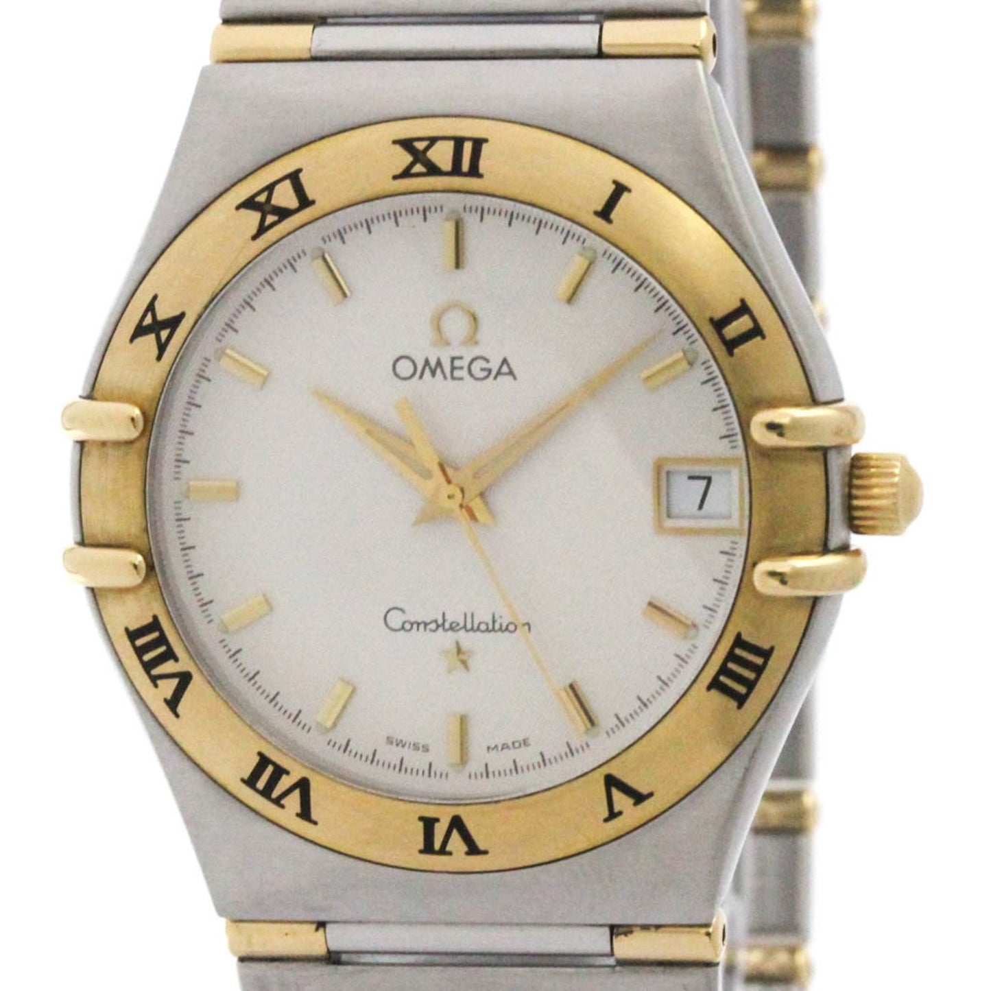 Omega Constellation 18K Gold Steel Quartz