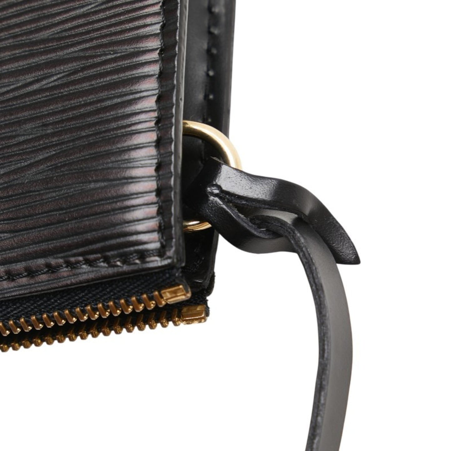 Louis Vuitton Epi Pochette Accessory Pouch M52982 Black Noir Leather