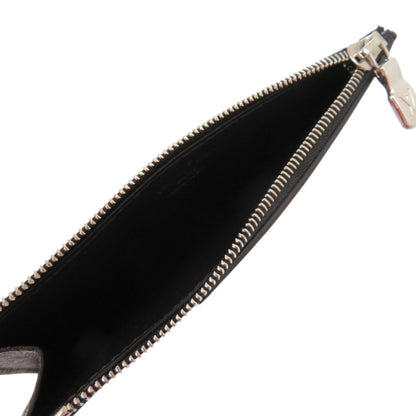 Like New Louis Vuitton Taiga Coin Card Holder In Black