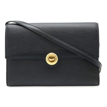 Louis Vuitton Epi Arches Shoulder Bag/Pochette/Clutch Bag In Noir Black
