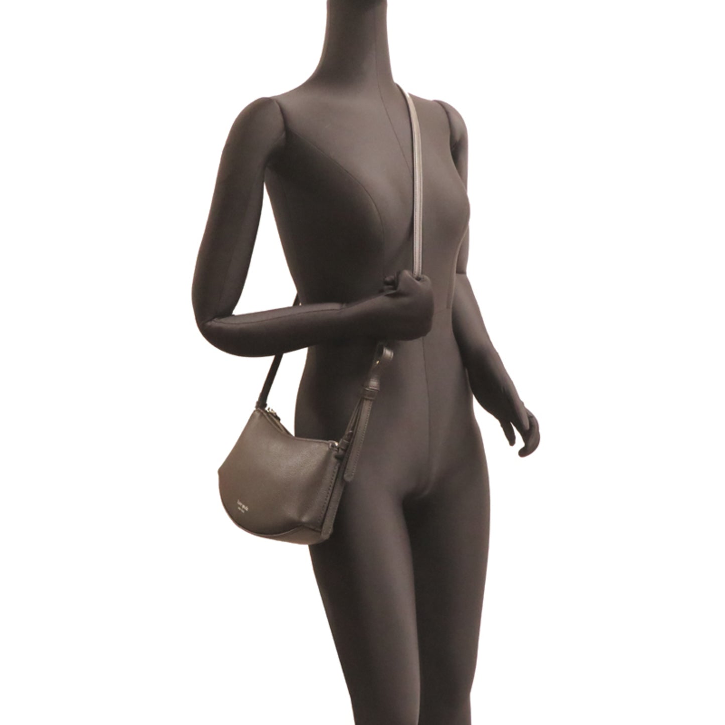 Kate Spade Loop Crossbody Shoulder Bag Kn339 In Black Leather