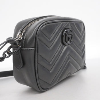 Gucci Gg Marmont Shoulder Bag 634936 Leather Black