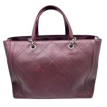 Chanel Chanel Shoulder Bag Matelasse Wine Red Tote Handbag Chain