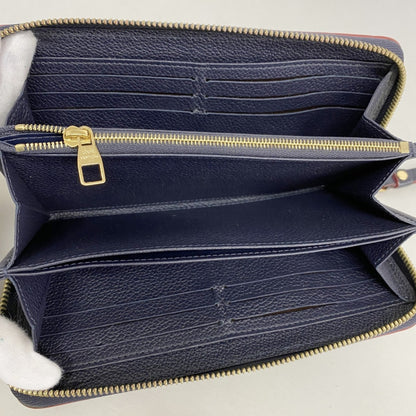 Louis Vuitton Monogram Empreinte Zippy Wallet M62121 Marine Rouge