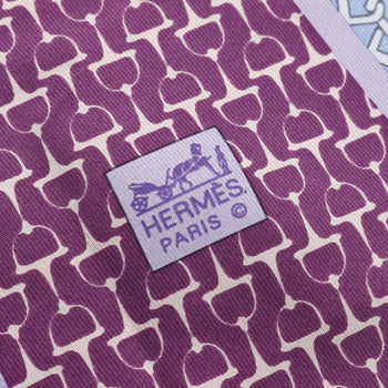Hermes Herms Petit Carre 45 (Carre En Cravates) Silk Scarf