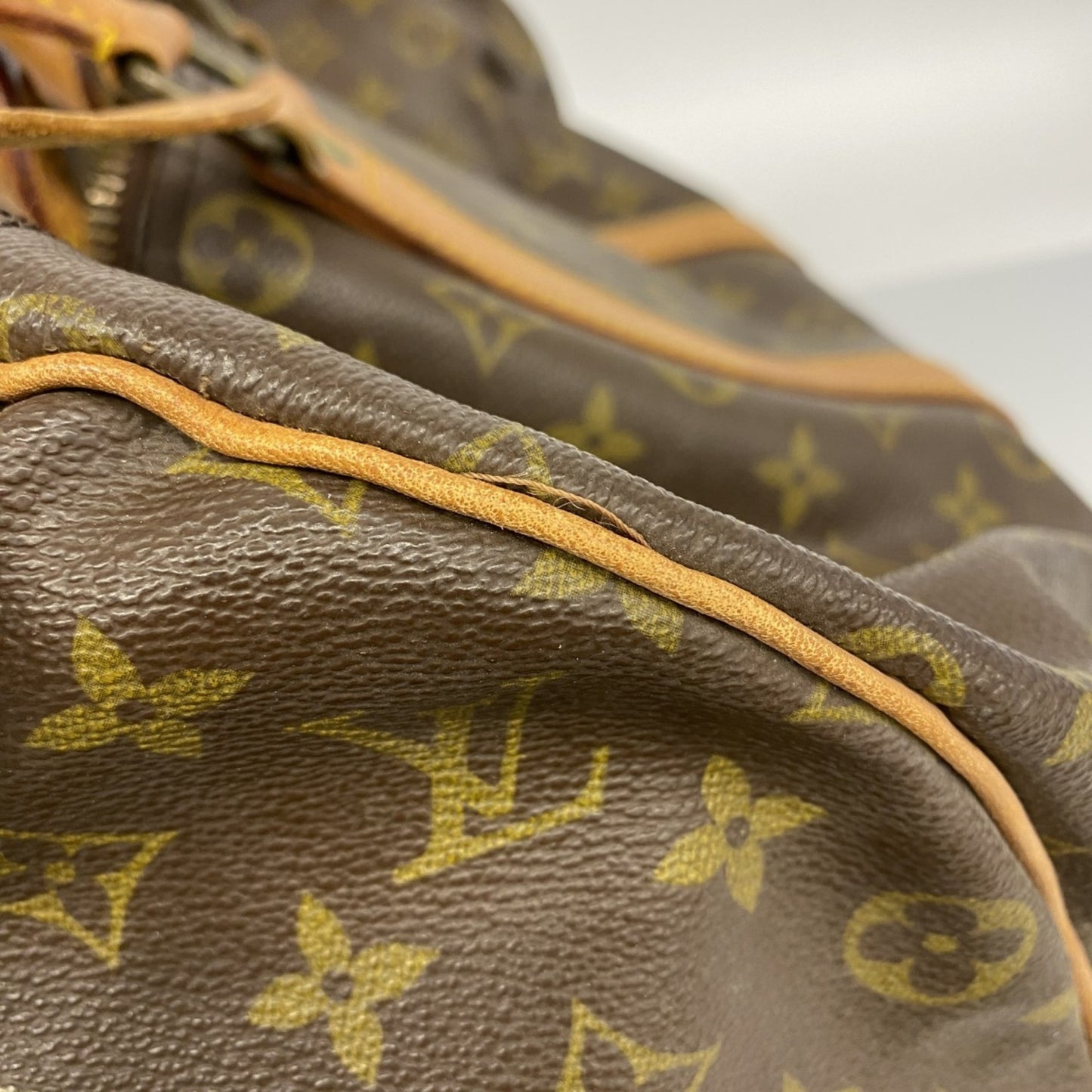 Louis Vuitton Monogram Keepall 45 Boston Bag M41428 Brown