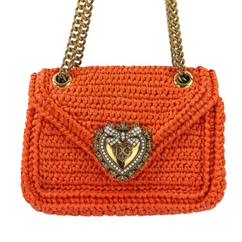 Dolce & Gabbana Devotion Crochet Sacre Heart Chain Shoulder Bag