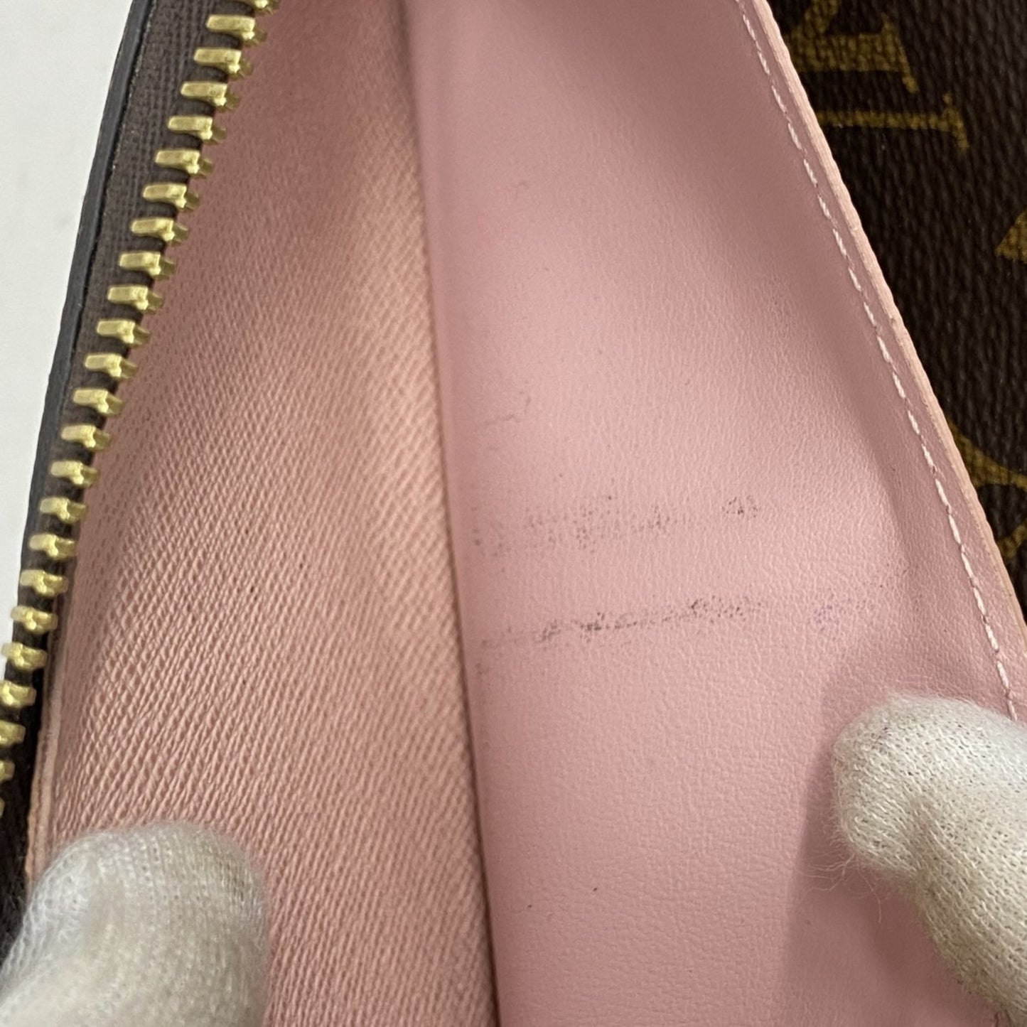 Louis Vuitton Monogram Portefeuille Clemence Long Wallet M61298 Brown Rose Ballerine