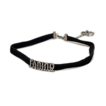 Christian Dior Dior Choker Logo J'Adore Rhinestone Bp