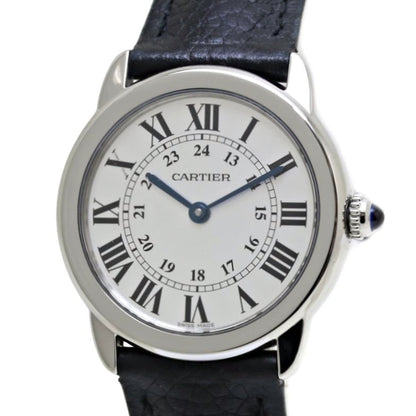 Cartier Rondo Solo Sm Wsrn0019 Stainless Steel X Leather