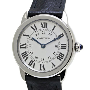Cartier Rondo Solo Sm Wsrn0019 Stainless Steel X Leather
