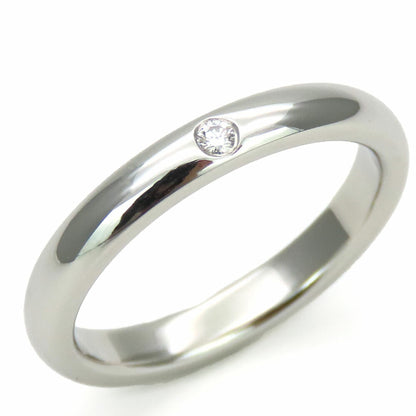 Tiffany Ring Stacking Band 1Pd Pt950 Diamond Approx. 5.3G Platinum #10 Elsa Peretti