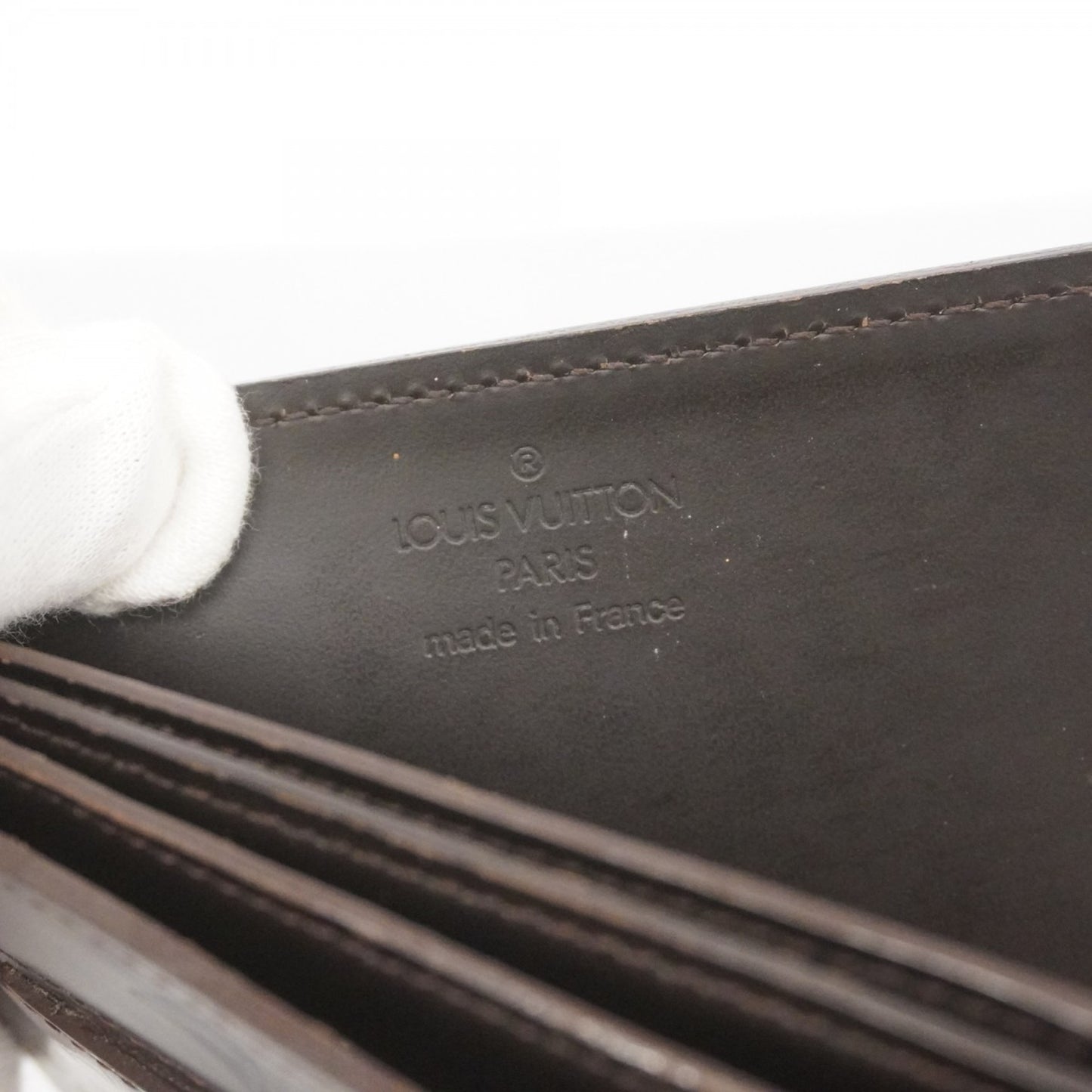 Louis Vuitton Monogram Glace Leather Hoist Long Wallet M66450 Cafe