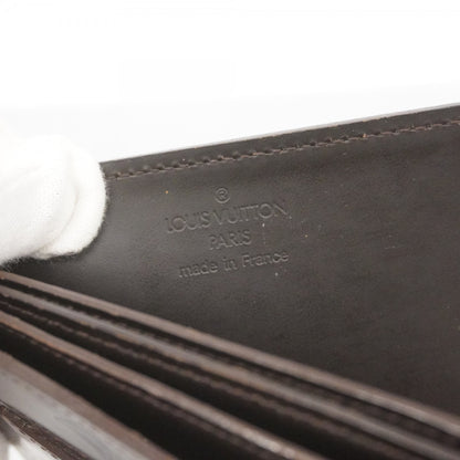 Louis Vuitton Monogram Glace Leather Hoist Long Wallet M66450 Cafe