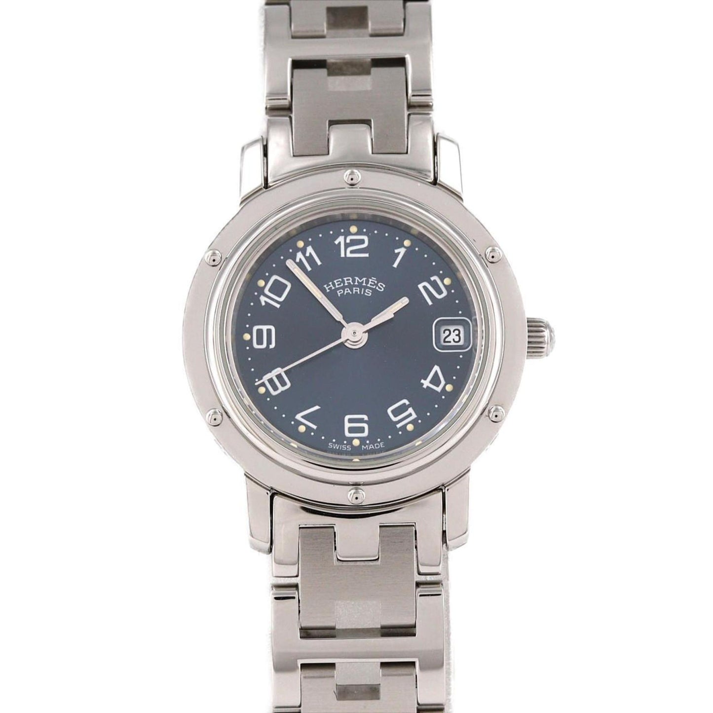Herms Clipper Cl4.210 Stainless Steel Quartz Watch