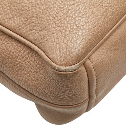 Prada Shoulder Bag In Beige Leather