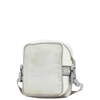 Chanel Sport Line Coco Mark Crossbody Shoulder Bag In White