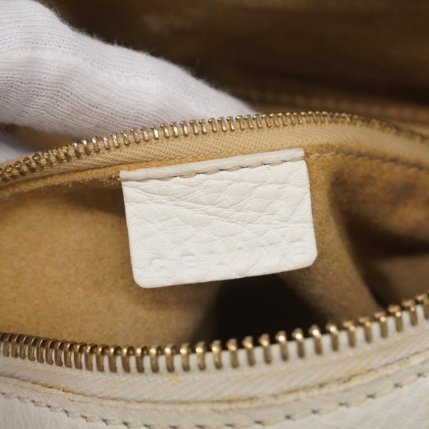 Celine Handbag Leather White