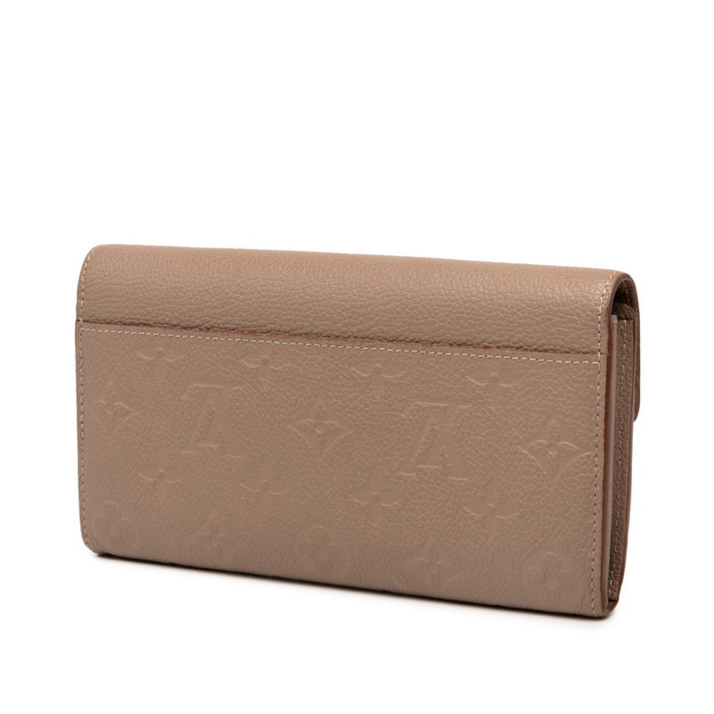 Louis Vuitton Monogram Empreinte Portefeuille Sarah Long Wallet M63465 Vison Greige Leather