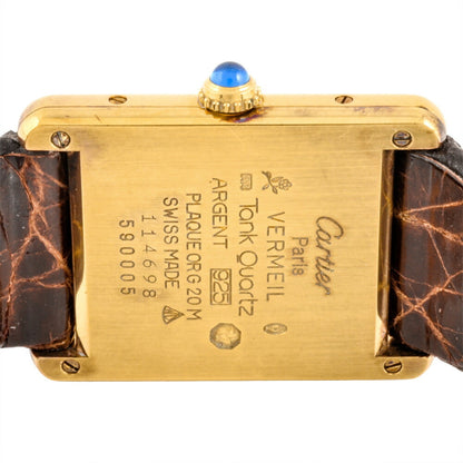 Cartier Must Tank Lm Vermeil Watch 590001