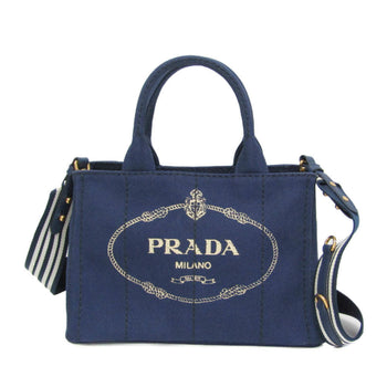Prada Canapa S Size 1Bg439 Women'S Canvas Shoulder Bag