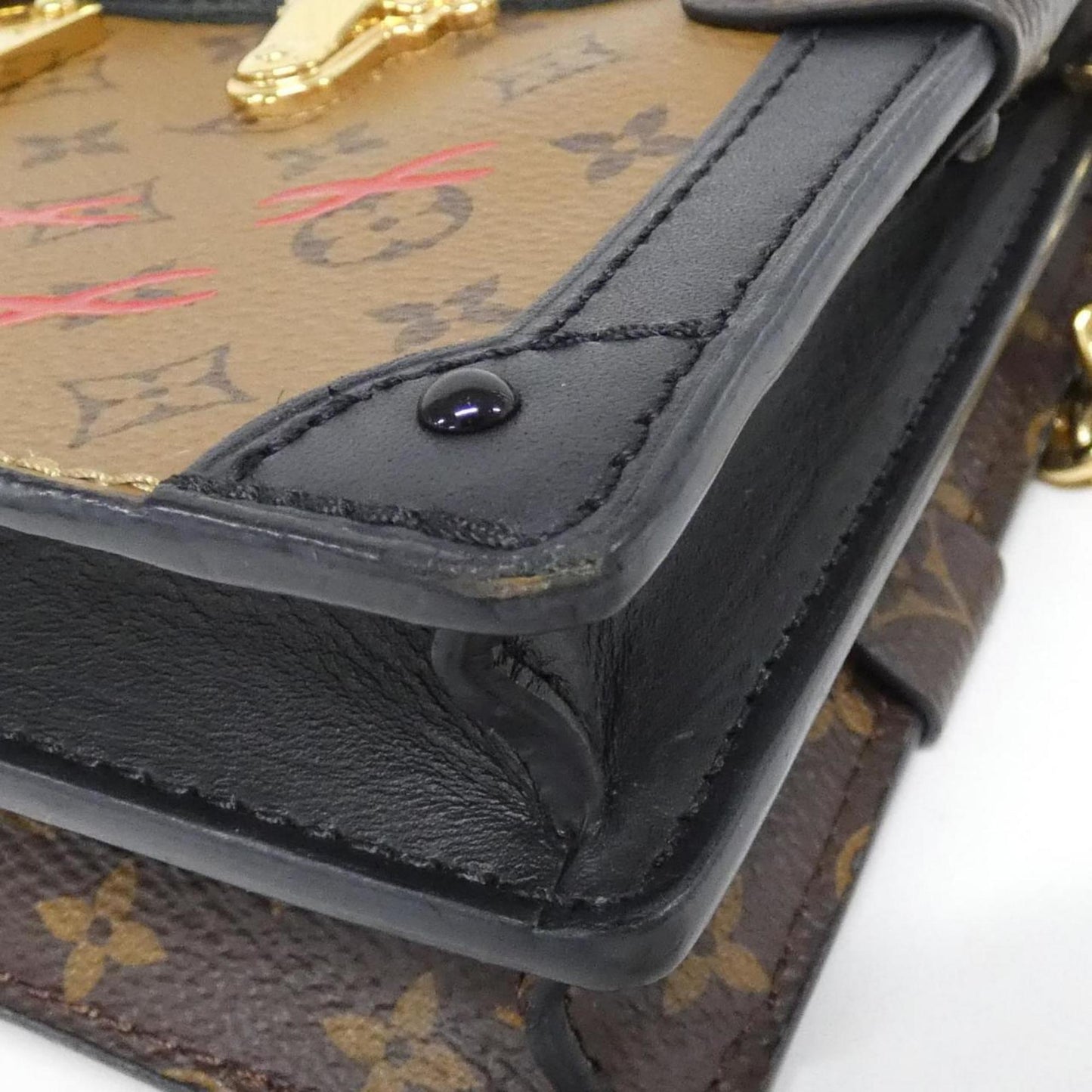 Louis Vuitton Monogram Reverse Trunk Clutch M43596 Shoulder Bag