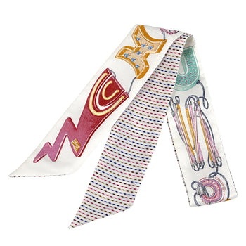 Hermes Herms Chevaloscope Neon Twilly Scarf