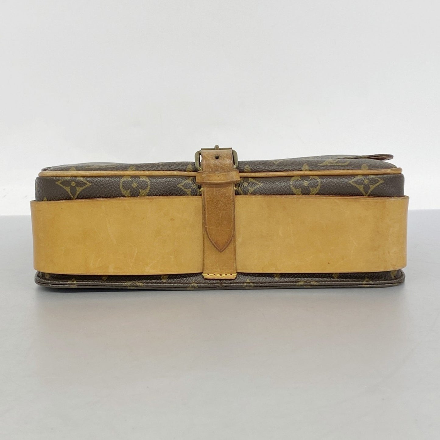 Louis Vuitton Monogram Cartouchiere Gm Shoulder Bag M51252 Brown