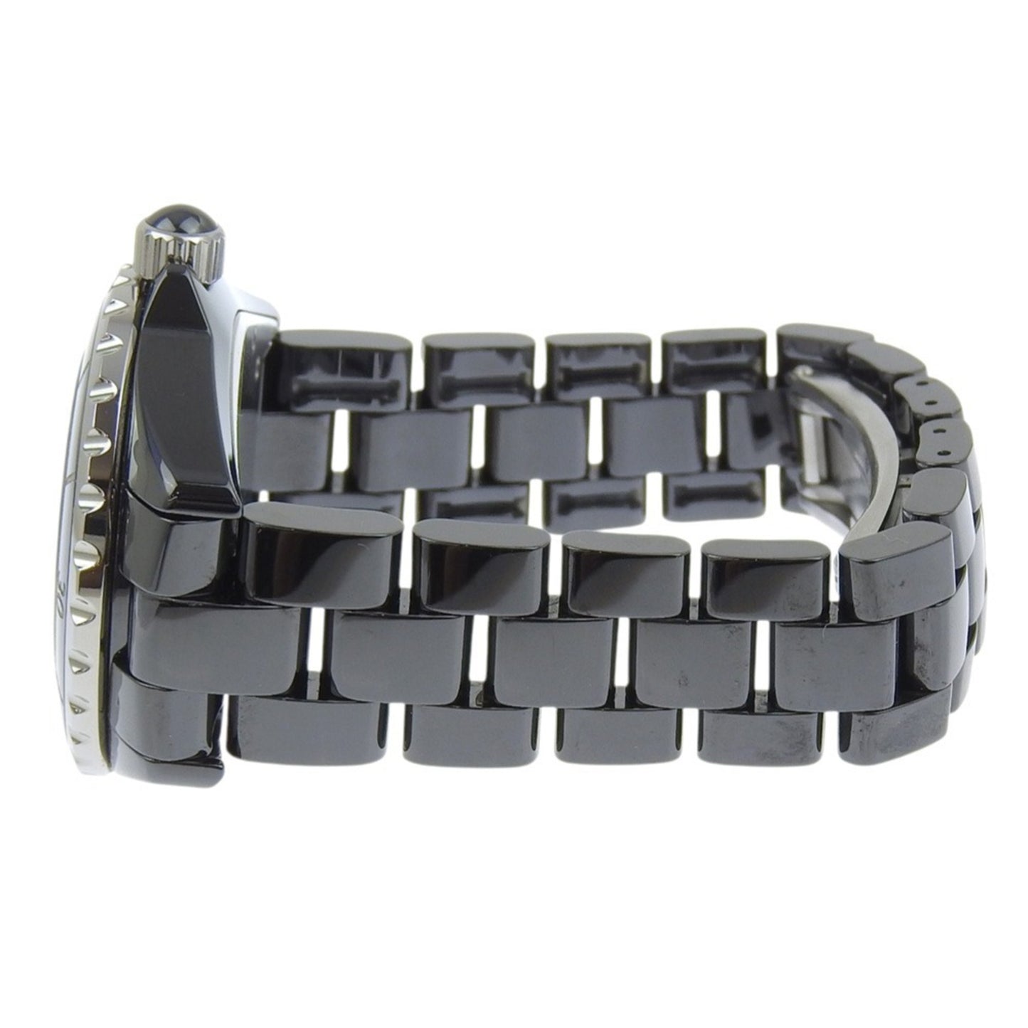 Chanel J12 Watch H0682 Ceramic Quartz Analog Display Black Dial