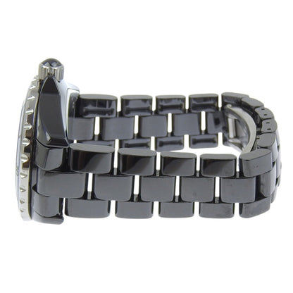 Chanel J12 Watch H0682 Ceramic Quartz Analog Display Black Dial