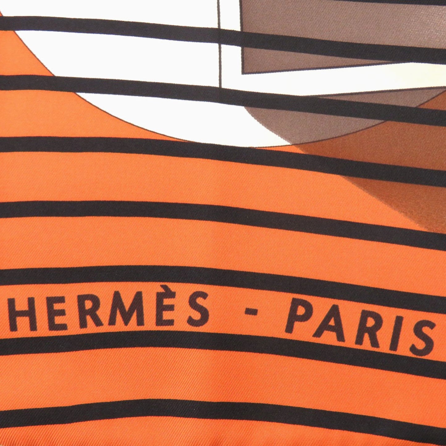 Hermes Carr 90 H20 Silk Scarf Muffler In Orange