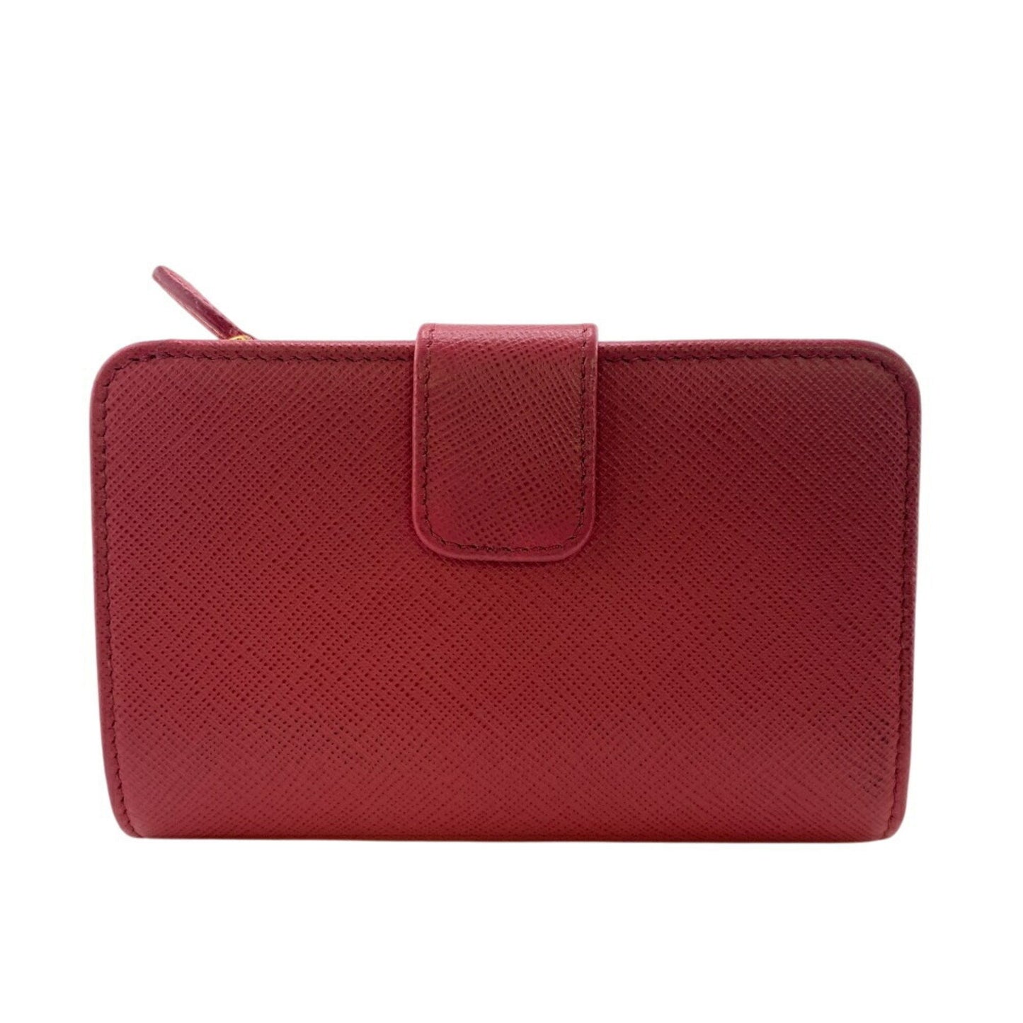 Prada 1Ml018 Saffiano Bifold Wallet Pink